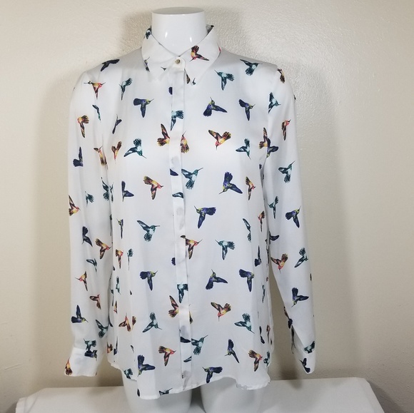 Mango Tops - 🐦 MNG Collection Mango hummingbird Blouse 🐦